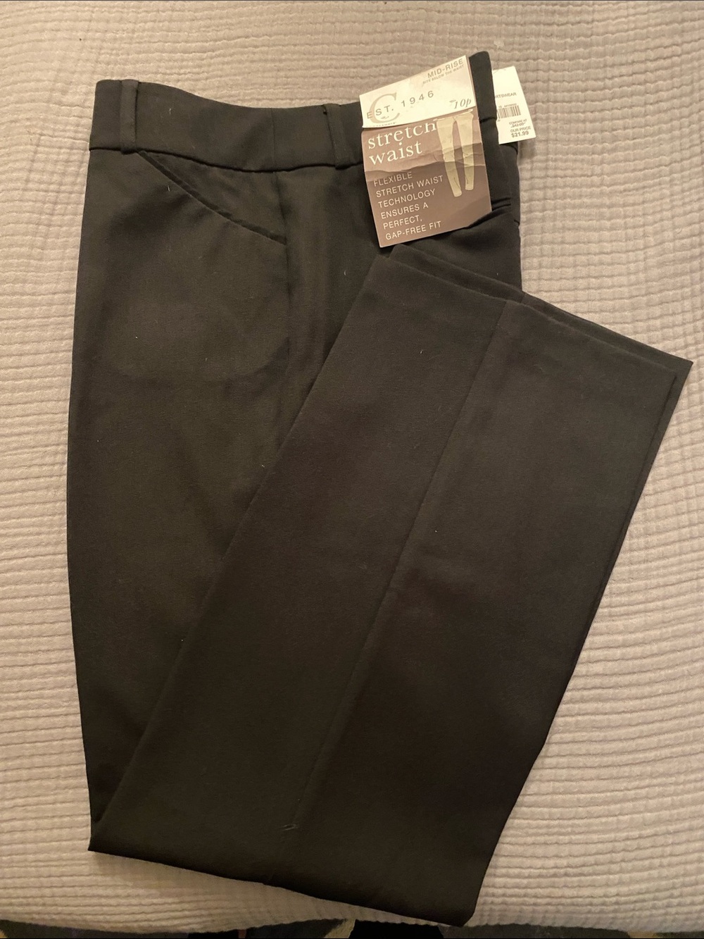 Cato Black Stretch Waist Women's Trousers